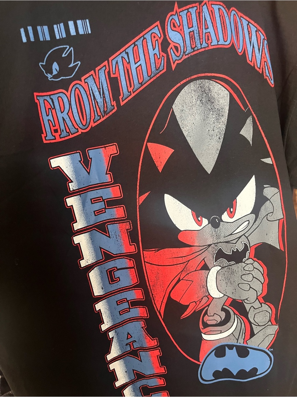 Kids Black Sonic x Batman 'From the Shadows' Graphic Tee XL 
NWT